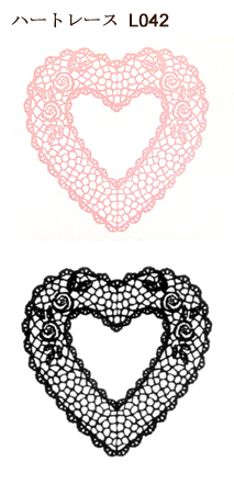 ブライダルスタンプL42ハートレース