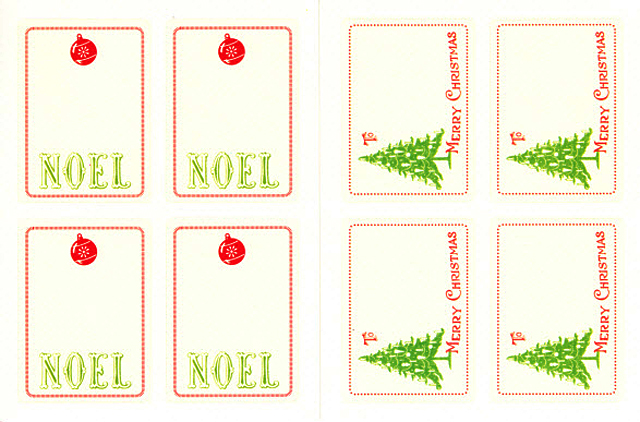 Cavallini 缶入りラベルシール/ホリデー拡大画像1