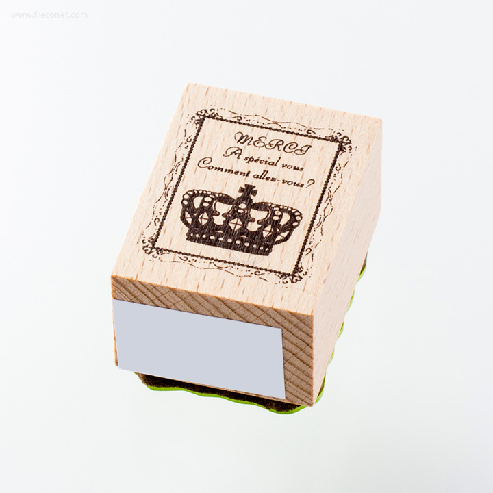 ウッドスタンプ アンティークシリーズ メッセージ 王冠 Ws B 19 ネコポスok