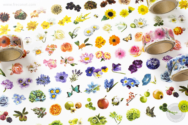 新入荷 Yano Design Flowers 型抜きマスキングテープ Freco フレコオンラインストア公式通販 文房具 雑貨 マスキングテープ
